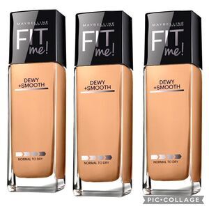Lot of 3 360 Mocha Maybelline Fit Me Dewy + Smooth Foundation